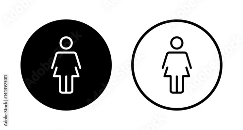 Female icon logo design. woman sign and symbol