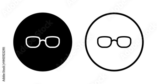 Glasses icon logo design. Glasses sign and symbol