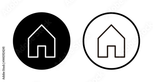 House icon logo design. Home sign and symbol