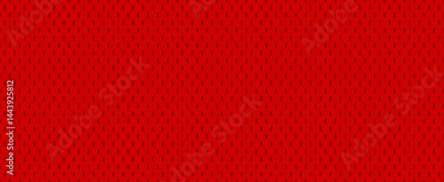 Bright Red Hockey Jersey Mesh Texture Seamless Vector Pattern. Sports Background. Athletic Mesh Fabric Close-Up. Breathable and Moisture Wicking Sportswear Textile.