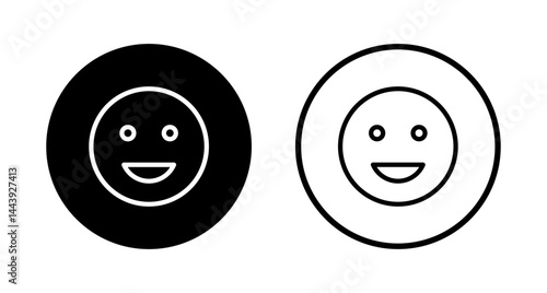 Smile icon logo design. smile emoticon icon. feedback sign and symbol