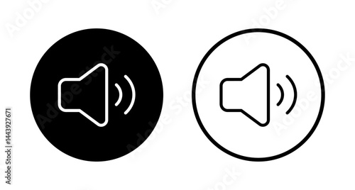 Speaker icon logo design. volume sign and symbol. loudspeaker icon. sound symbol