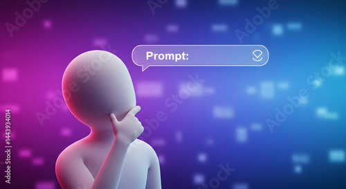 Ai prompt engineering generative model chatbot search bar artificial intelligence future technology