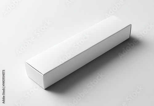 Presenting Long Mockup Chocolate Packaging on Clean Surface