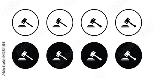 Gavel icon vector, judge gavel icon vector illustration