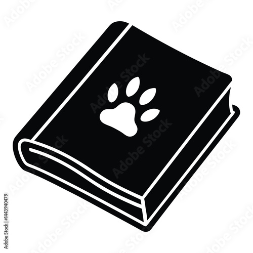 isolated pet care handbook on white background 