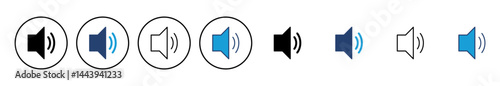 Speaker icon vector. volume icon vector. loudspeaker icon vector. sound symbol