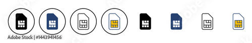 Sim card icon vector. dual sim card icon vector