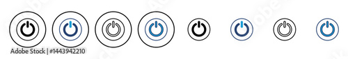 Power icon vector. Power Switch Icon. Electric power
