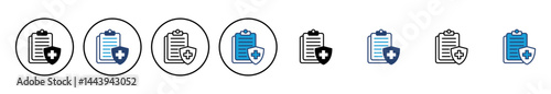 Medical insurance icon vector. health insurance icon