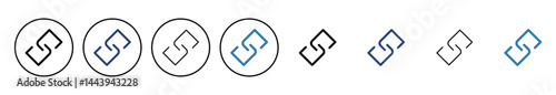 Link icon vector. Hyperlink chain symbol.