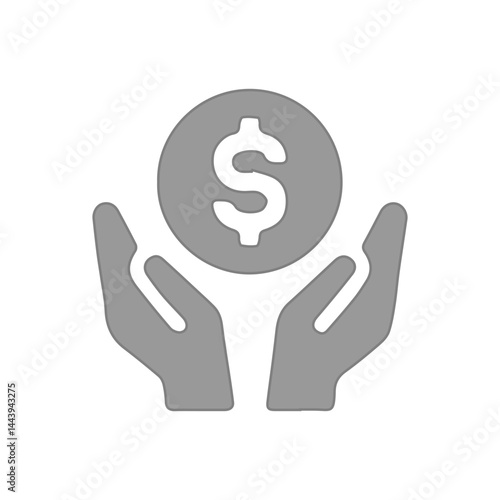 grey dolar asset icon