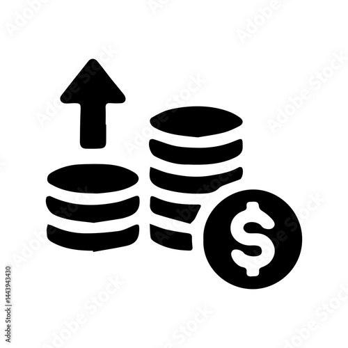 black dolar earnings icon