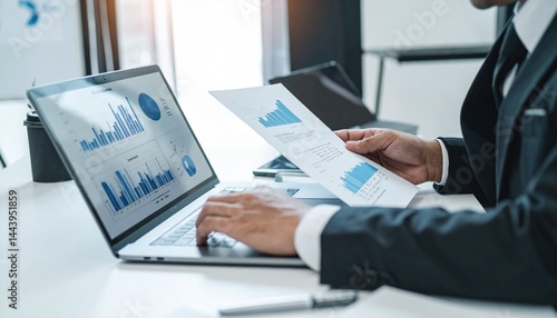 ビジネス　 ノートパソコン　 手元