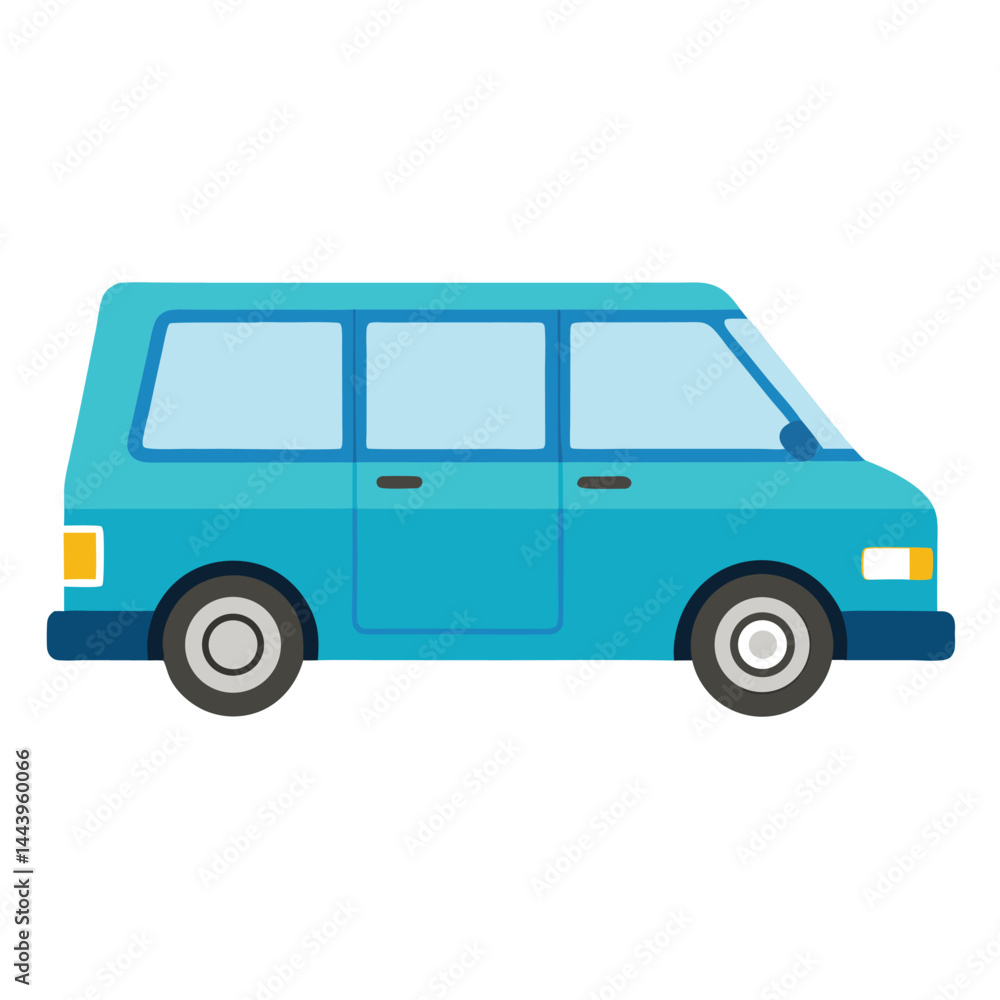 Minivan icon isolated on white background Minivan icon isolated on white background