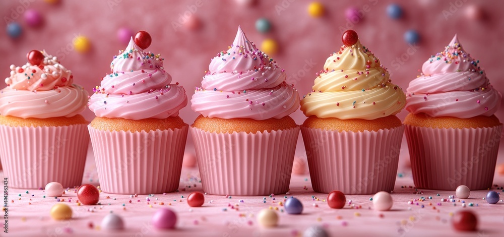 Delightful Pink Cupcakes with Sprinkles: A Sweet Treat for Any Occasion Delightful Pink Cupcakes with Sprinkles: A Sweet Treat for Any Occasion