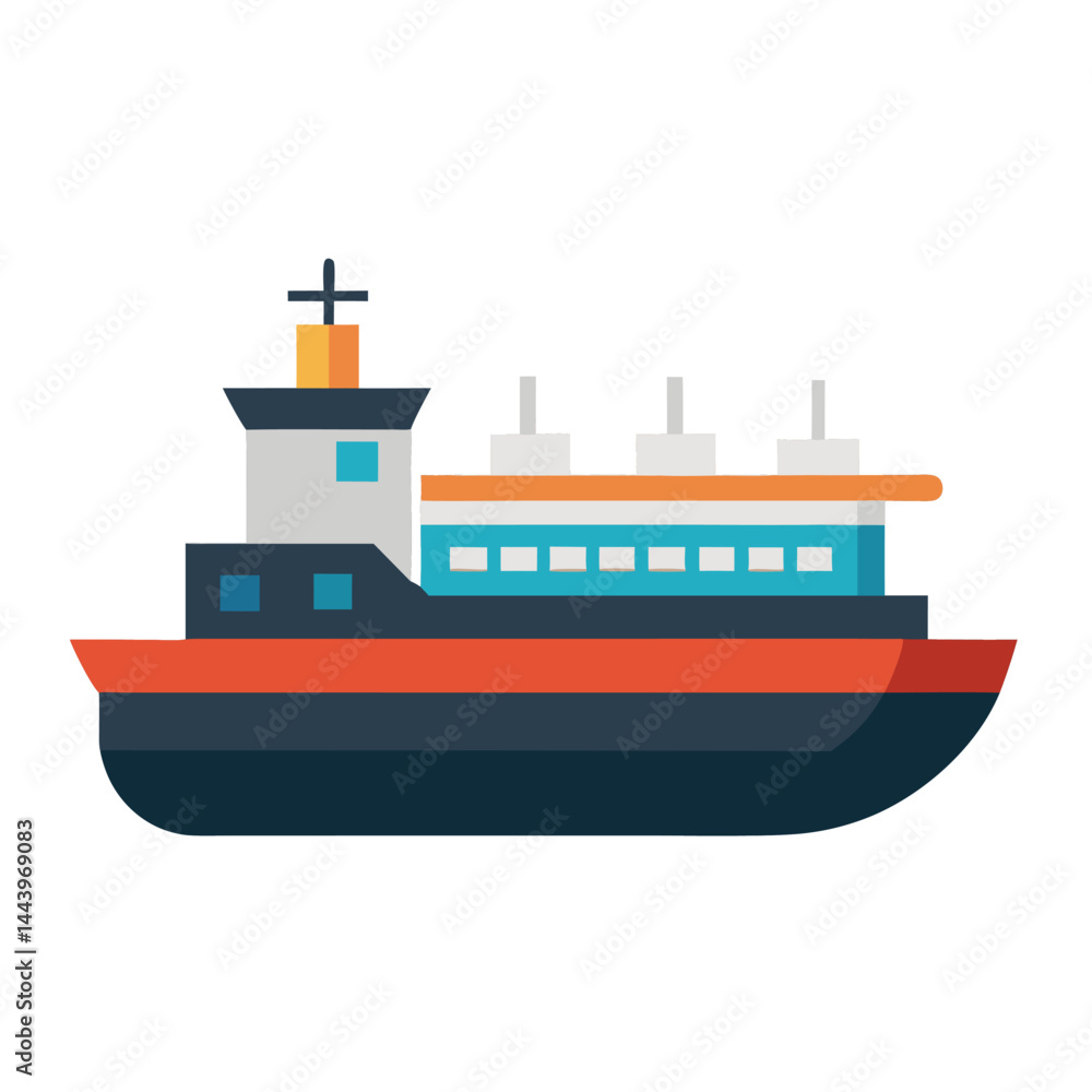 Obraz premium Oil tanker icon on white background