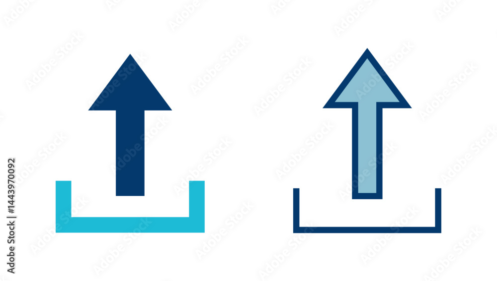 Upload icon vector isolated on white background. Upload sign icon. Upload button. Load symbol. Upload icon vector isolated on white background. Upload sign icon. Upload button. Load symbol.