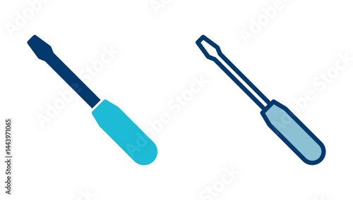 Screwdriver icon vector isolated on white background. Screwdriver vector icon