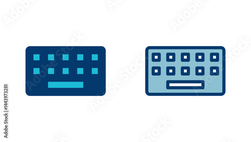 Keyboard icon vector isolated on white background. keyboard vector symbol