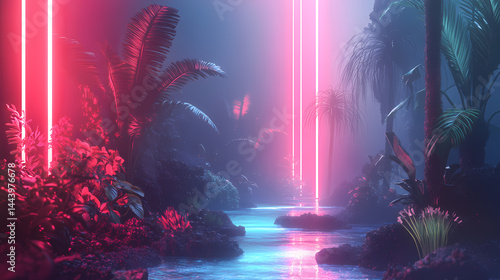 surreal futuristic scene photo