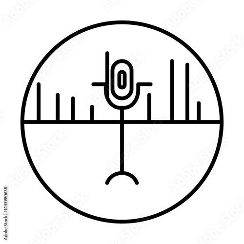 recorder line icon
