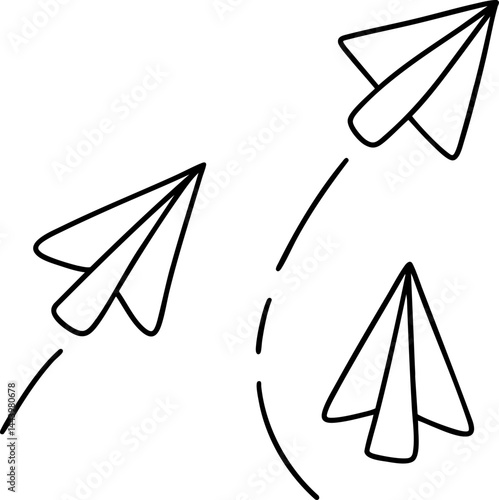 Stylish arrows in motion symbolize progress and direction in business timeline. Their design adds modern touch to any project