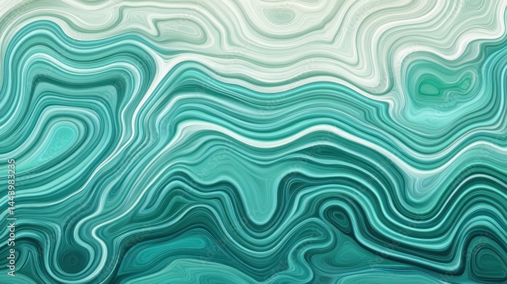 Intricate teal and cream marbled design. Intricate teal and cream marbled design.
