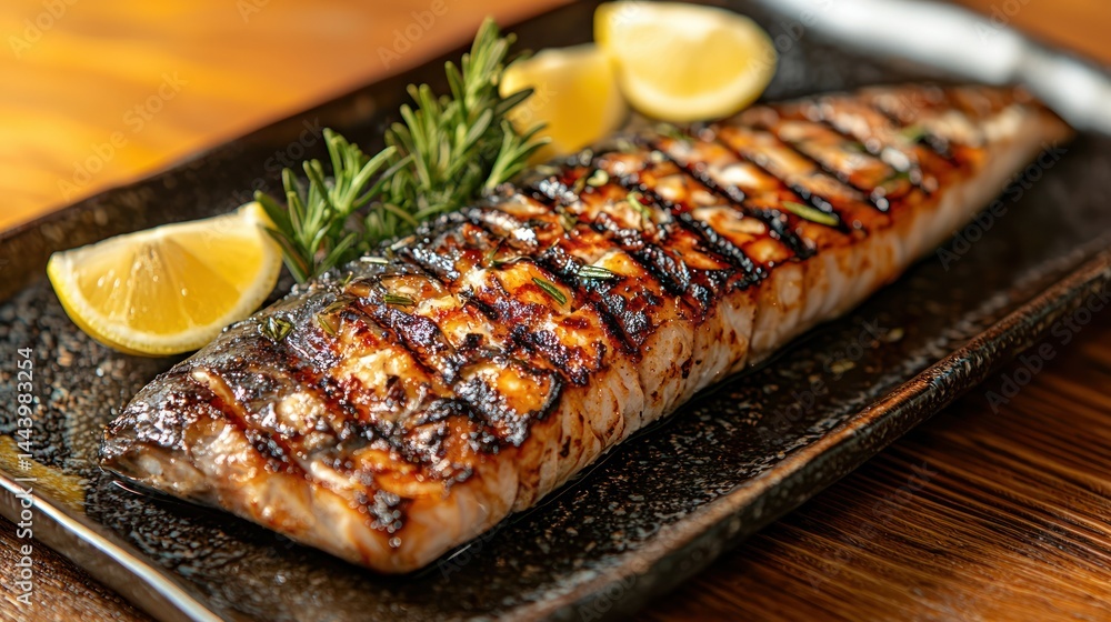 Grilled Fish with Lemon and Herbs