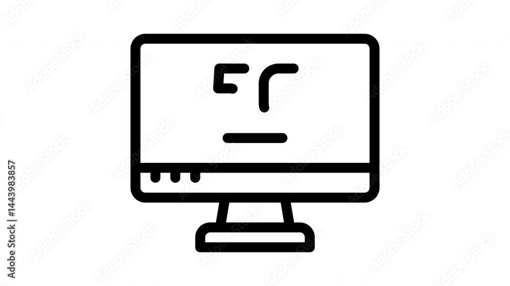 computer animated icon computer animated icon