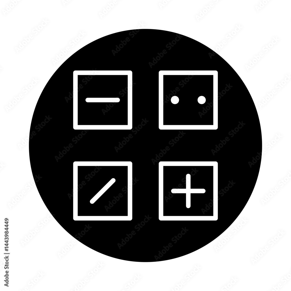 calculator glyph icon calculator glyph icon