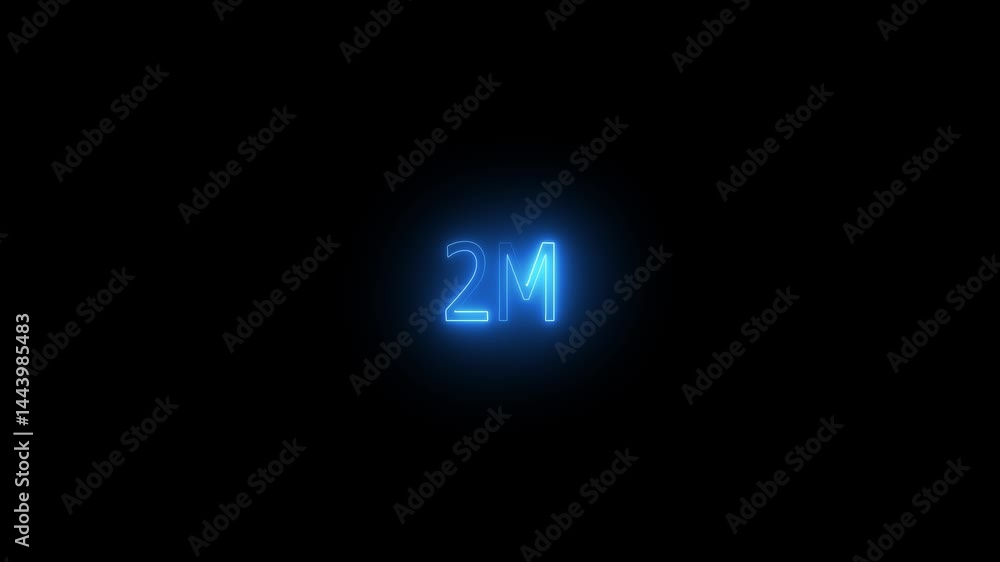 2m million text animation 2m million text animation