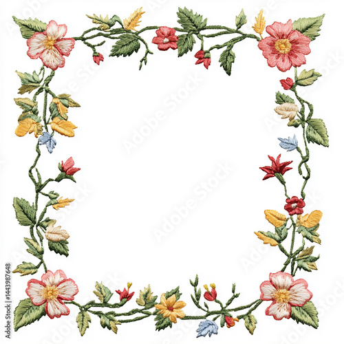 flower frame generated by AI