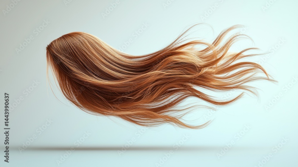 Long, flowing auburn hair (2)