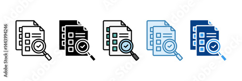 Version Control Icon Set Multiple Style Collection