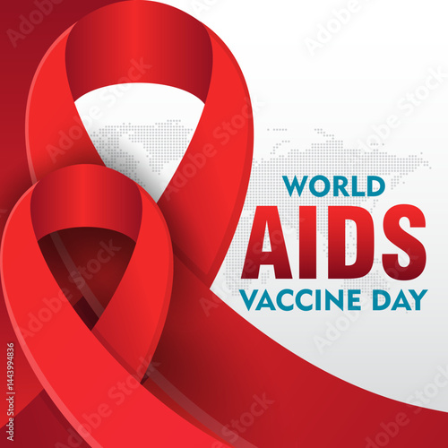 World AIDS Vaccine Prevention and awareness Day. Celebrated every year in may. Suitable for Banner poster, flyer and background design template