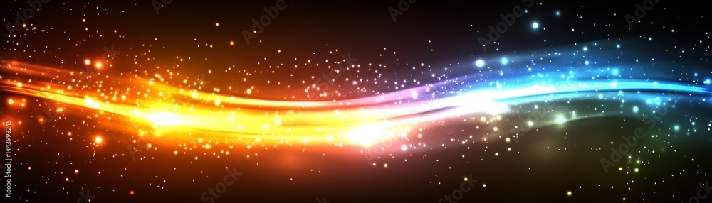 Fototapeta premium Mesmerizing abstract background with glowing lights, a stunning visual spectacle