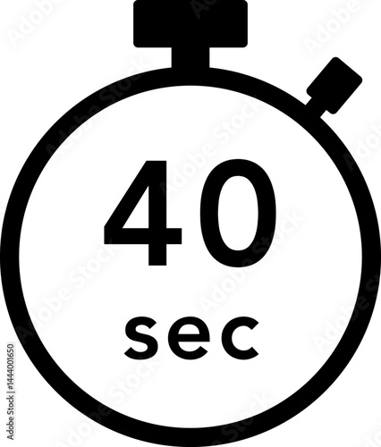 40秒のストップウォッチのアイコン