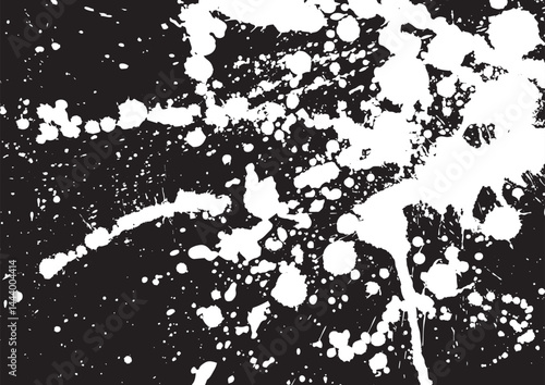 右上から左下へ白インクを散らした黒い背景