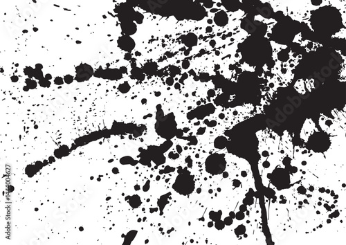 右上から左下へ墨を散らした白い背景