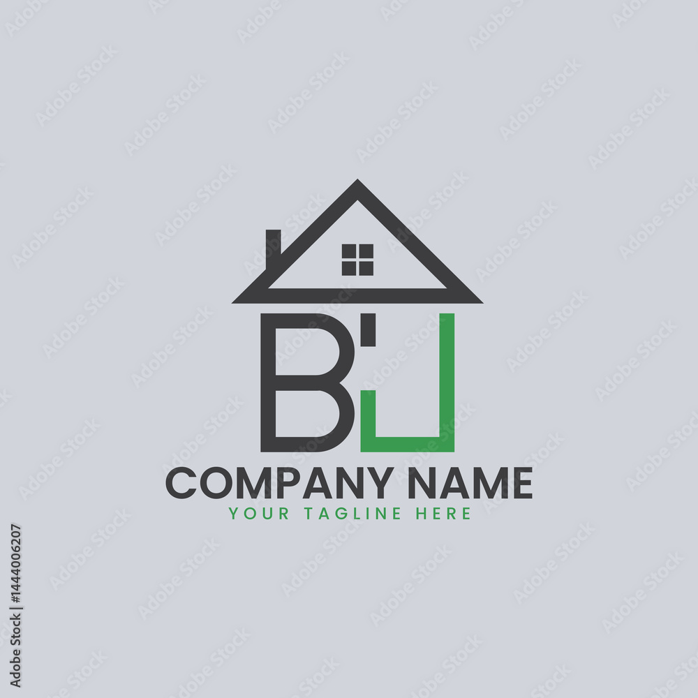 Modern Real Estate Alphabet Logo House Icons Modern Real Estate Alphabet Logo House Icons