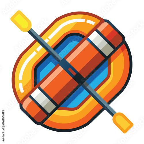 Raft icon isolated on white background