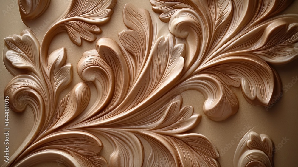 Ornate, decorative, relief carving