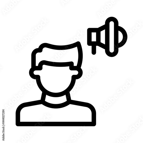 brand ambassador line icon
