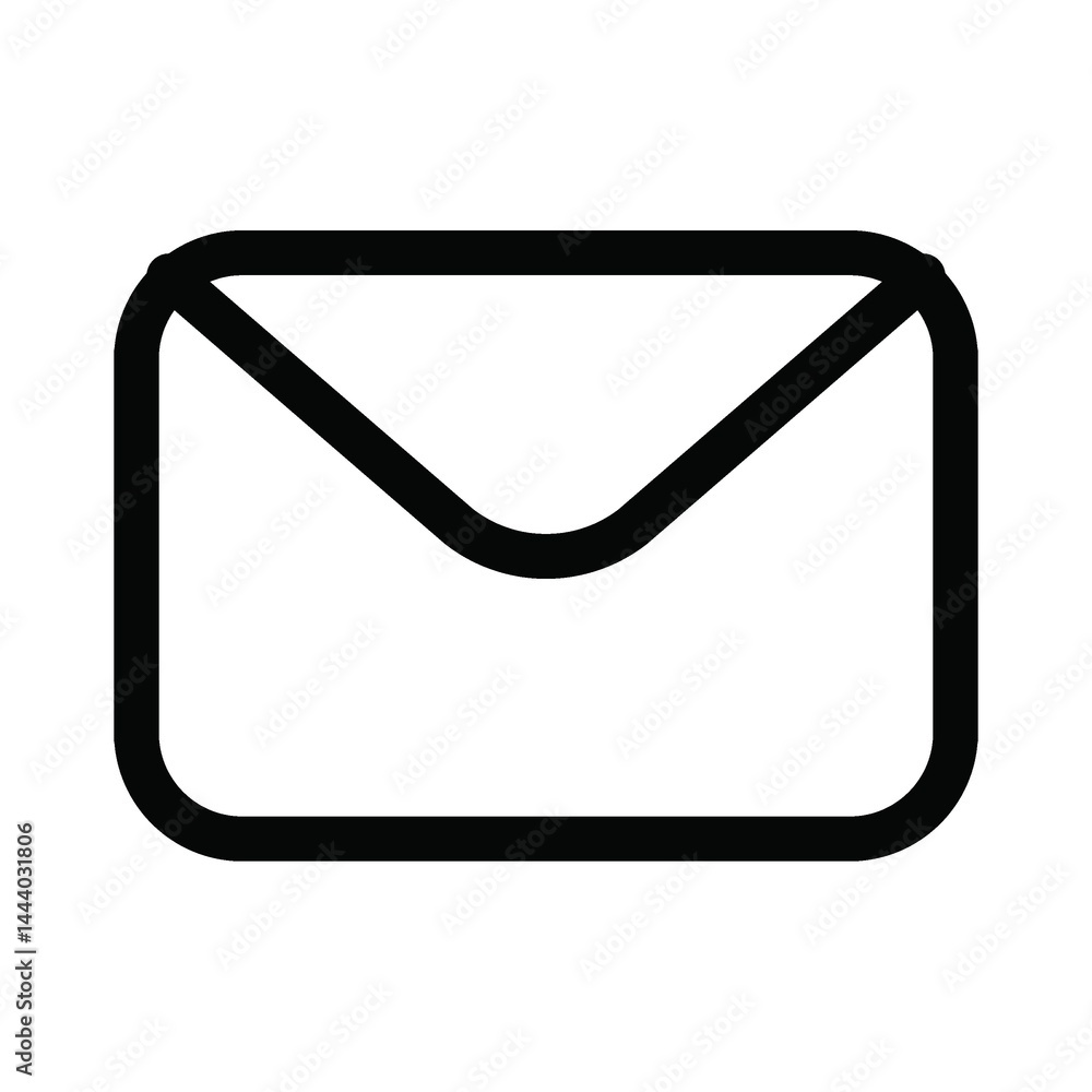 Mail outlined icon png for social media app Mail outlined icon png for social media app