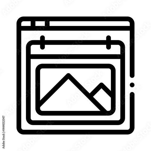 content creation line icon
