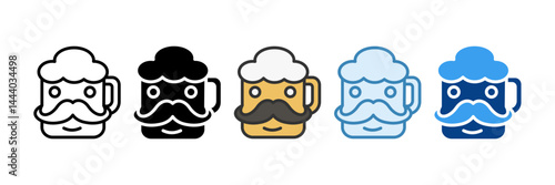 Beer Icon Set Multiple Style Collection