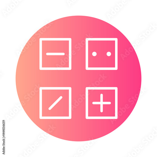 calculator gradient icon