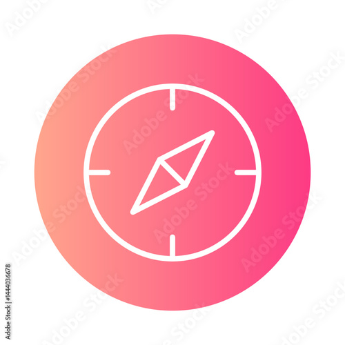 Free Download compass gradient icon - GFXLoad