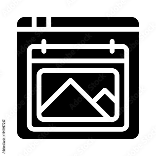 content creation glyph icon